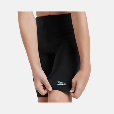 Speedo Endurance10 Essential Houston Boy's Jammer -Black/Arctic Glass