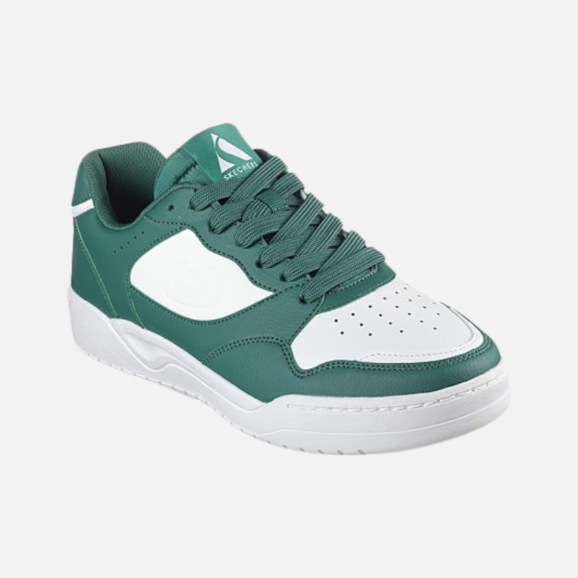 Skechers Koopa Court-Volley Low Varsity Men's Lifestyle Shoes -Green/White