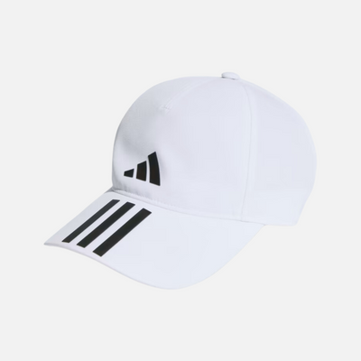 Adidas 3-Stripes Aeroready Training Cap -White/Black/Black