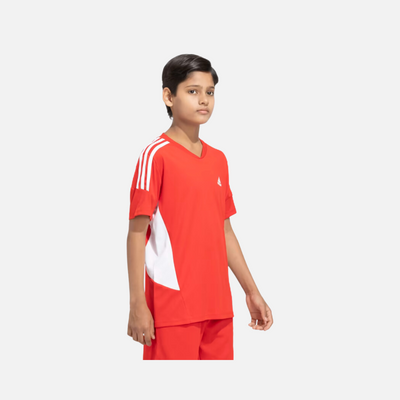 Adidas Boy Reg CB 3S Kids T-shirt (8-16 Year) -Better Scarlet