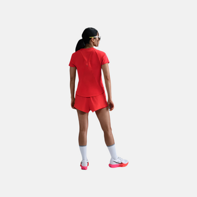 Nike Swift Dri-FIT Short-Sleeve Women's Running Top -Light Crimson