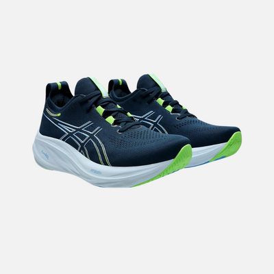 Asics Gel-Nimbus 26 Men's Running Shoes -French Blue/Electric Lime