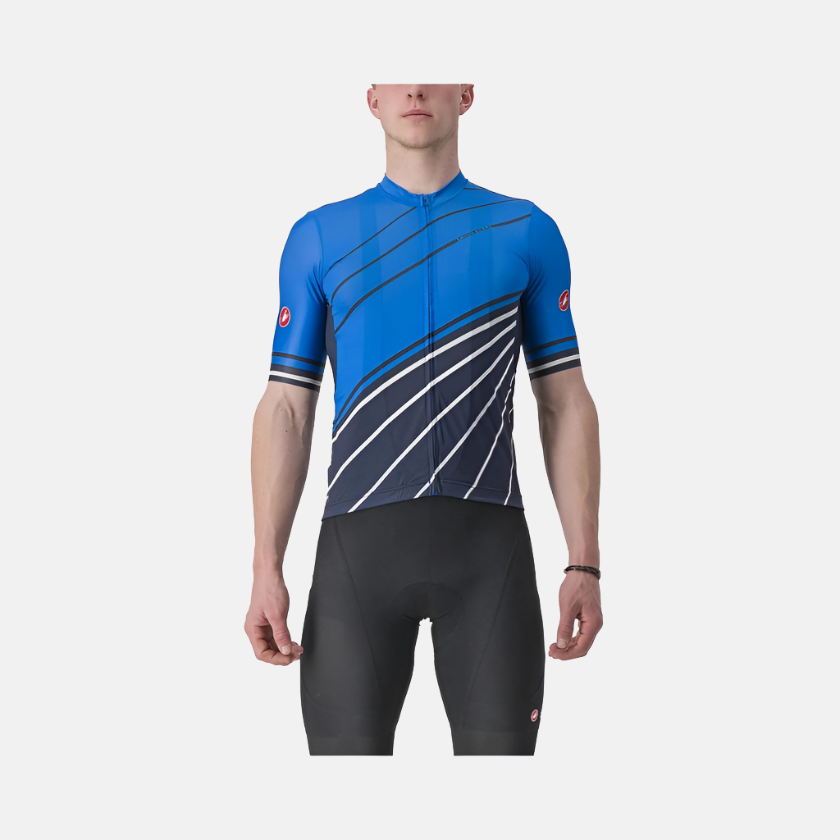 Castelli Speed Strada Men's Cycling Jersey -Drive Blue/Belgian Blue