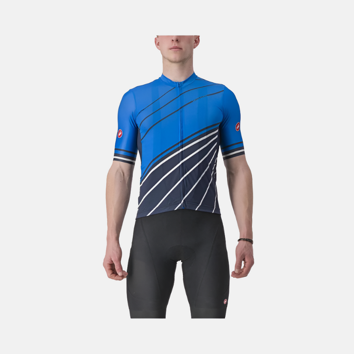Castelli Speed Strada Men's Cycling Jersey -Drive Blue/Belgian