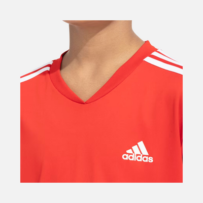 Adidas Boy Reg CB 3S Kids T-shirt (8-16 Year) -Better Scarlet