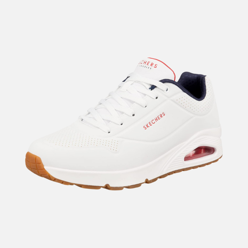 Skechers Uno Stand On Air Men's Lifestyle Shoes -White/Navy/Red