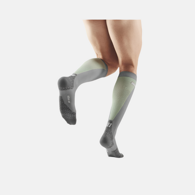 Cep Run Ultralight Men's Knee Socks -Grey/Lime