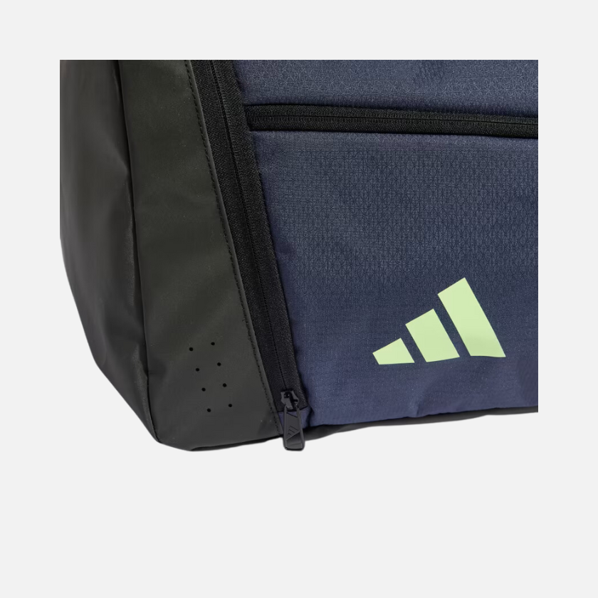Adidas Essential 3 Stripes Training Duffle Bag -Shadow Navy/Green Spark