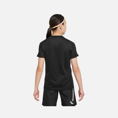 Nike Trophy23 Older Kids' Dri-FIT Short-Sleeve Top -Black/White