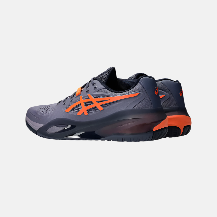 Asics GEL-RESOLUTION X Men's Tennis Shoes -Greyish Purple/Nova Orange