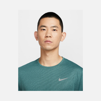 Nike Dri-FIT UV Miler Men's Short-Sleeve Running Top -Bicoastal/Vintage Green