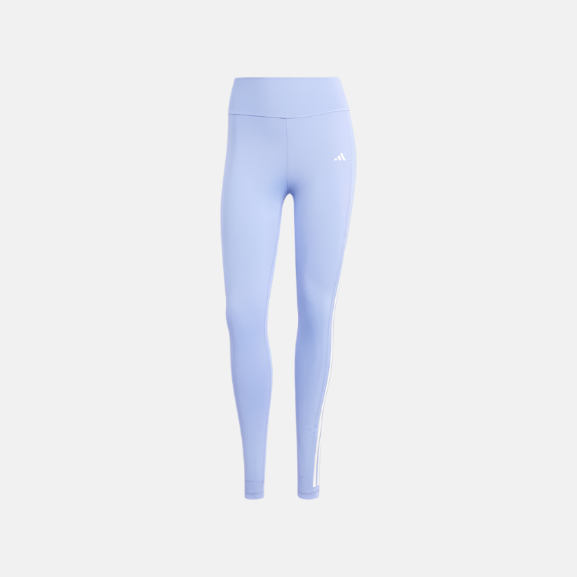 Adidas Optime 3-Stripes Full-Length Women's Training Leggings -Blue Spark