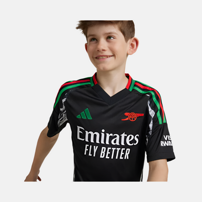 Adidas Arsenal 24/25 Away Kids Boy Football Jersey (7-16Year) -Black