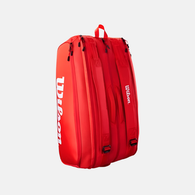 Wilson Super Tour V9 15 Pack Tennis Racquet Bag -Red