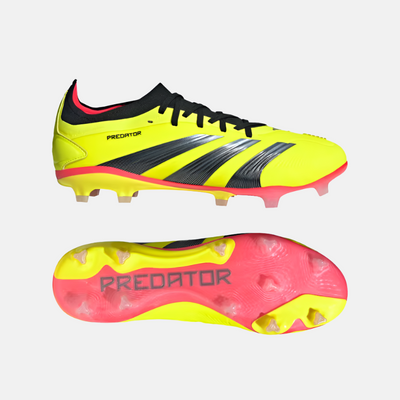 Adidas Predator 24 Pro Firm Ground Football Shoes -Team Solar Yellow 2/Core Black/Solar Red