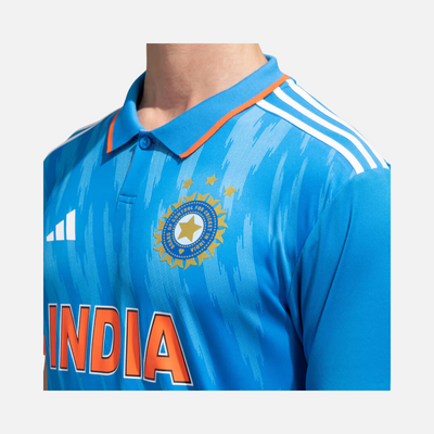 Adidas India Cricket Odi Official Replica Men's Jersey -Bright Blue