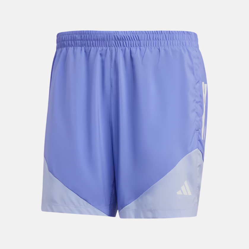 Adidas Own the Run Base Aeroready Men's Running Shorts -Semi Cobalt Blue/Blue Spark