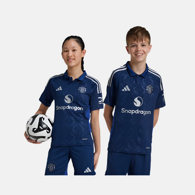 Adidas Manchester United 24/25 Away Kids Unisex Football Jersey (7-16Year)-Night Indigo