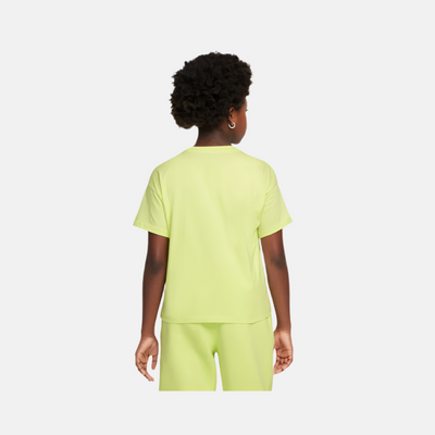 Nike Sportswear Essential Older Kids Girls T-Shirt -Light Lemon Twist