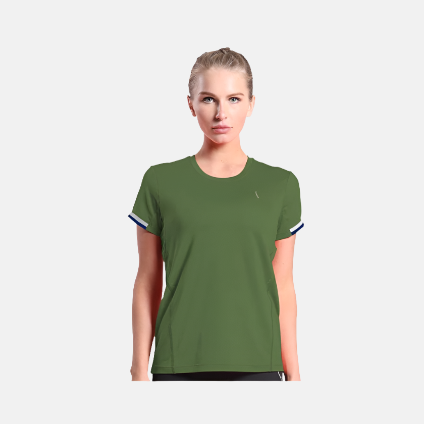 Dive Luminate Women's Running T-shirt -Olive