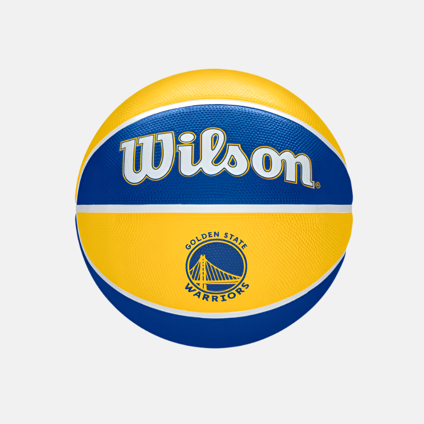 Wilson NBA Team Tribute Golden State Warriors Basketball Size 7 -Yellow/Blue