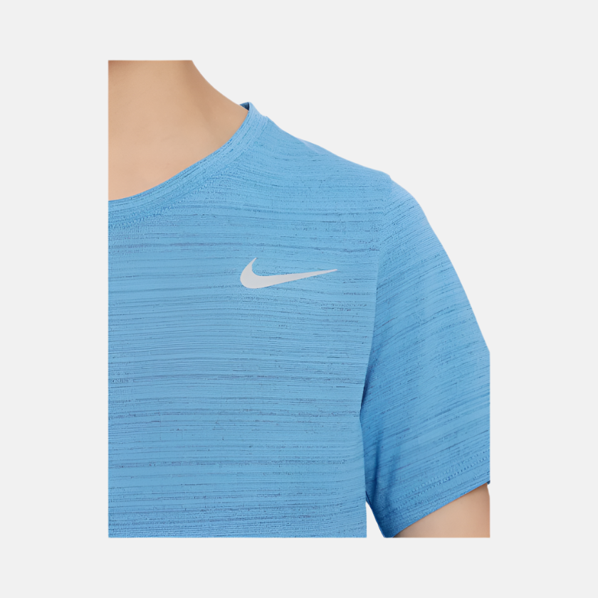 Nike Dri-FIT Miler Older Kids Boy Training Top -Blue Beyond