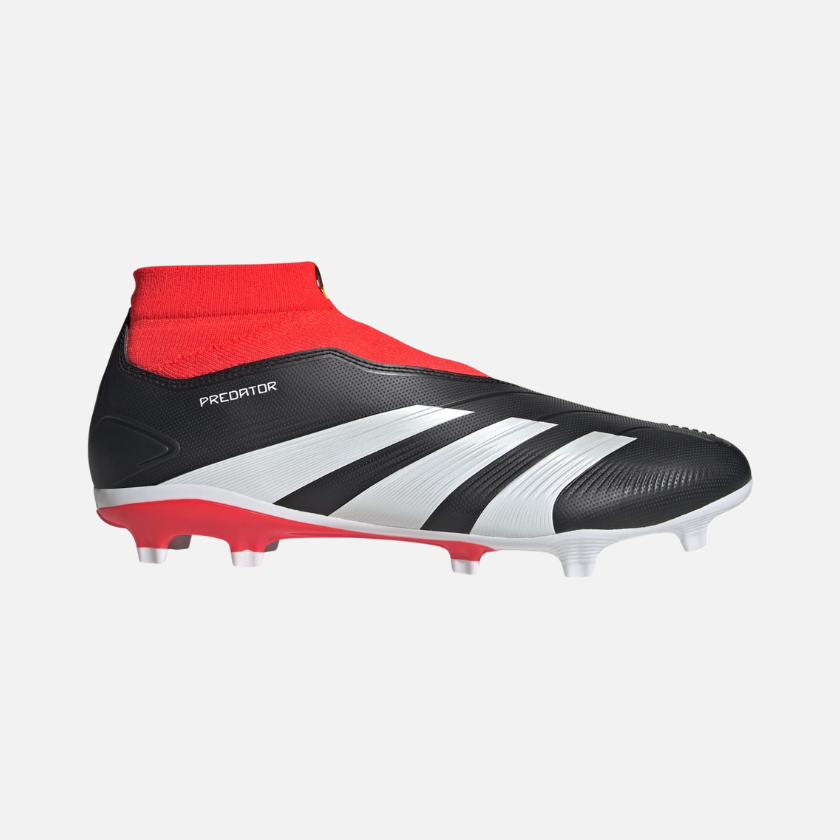 Adidas Predator League Laceless Firm Ground Unisex Football Shoes -Core Black/Cloud White/Solar Red