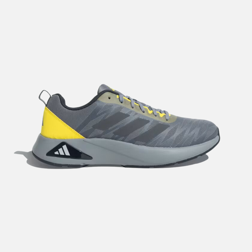 Adidas Flaash Run Men's Running Shoes -Medium Lead / Grey Six / Impact Yellow