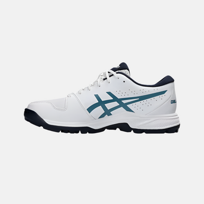 Asics GEL-PEAKE 2 Unisex Cricket Shoes -White/Atlantis Blue