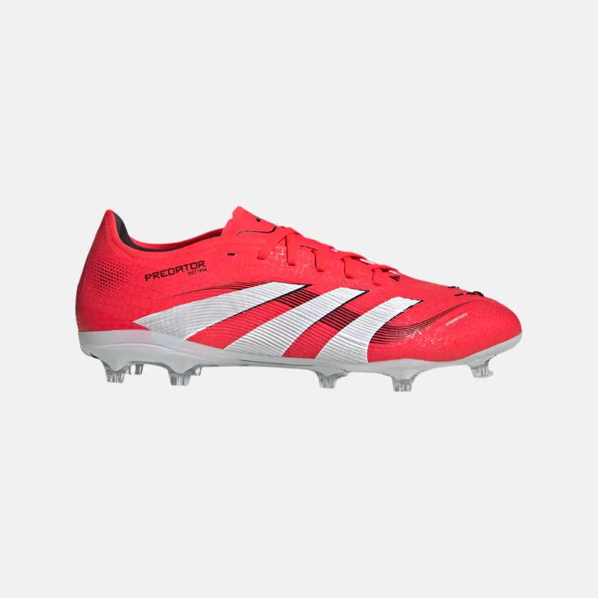 Adidas Predator Pro Firm Ground Unisex Football Shoes -Lucid Red/Cloud White/Core Black