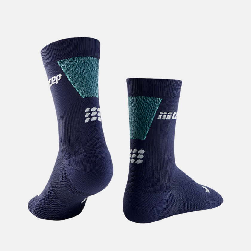 Cep Run Ultralight Mid Cut Men's Compression Socks -Blue/Light Blue