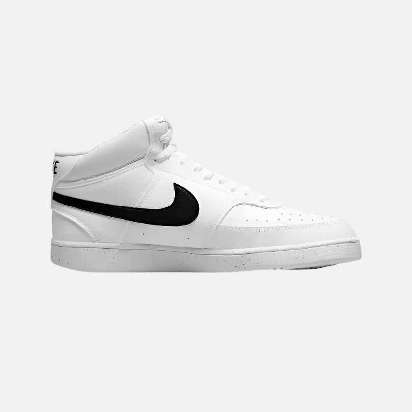 Nike Court Vision Mid Next Nature Men's Basketball Shoes -White/White/Black