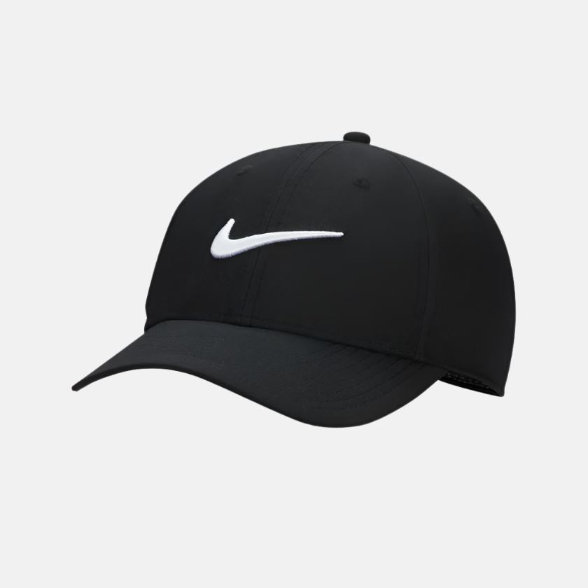 Nike Dri-FIT Club Structured Swoosh Cap -Black/White