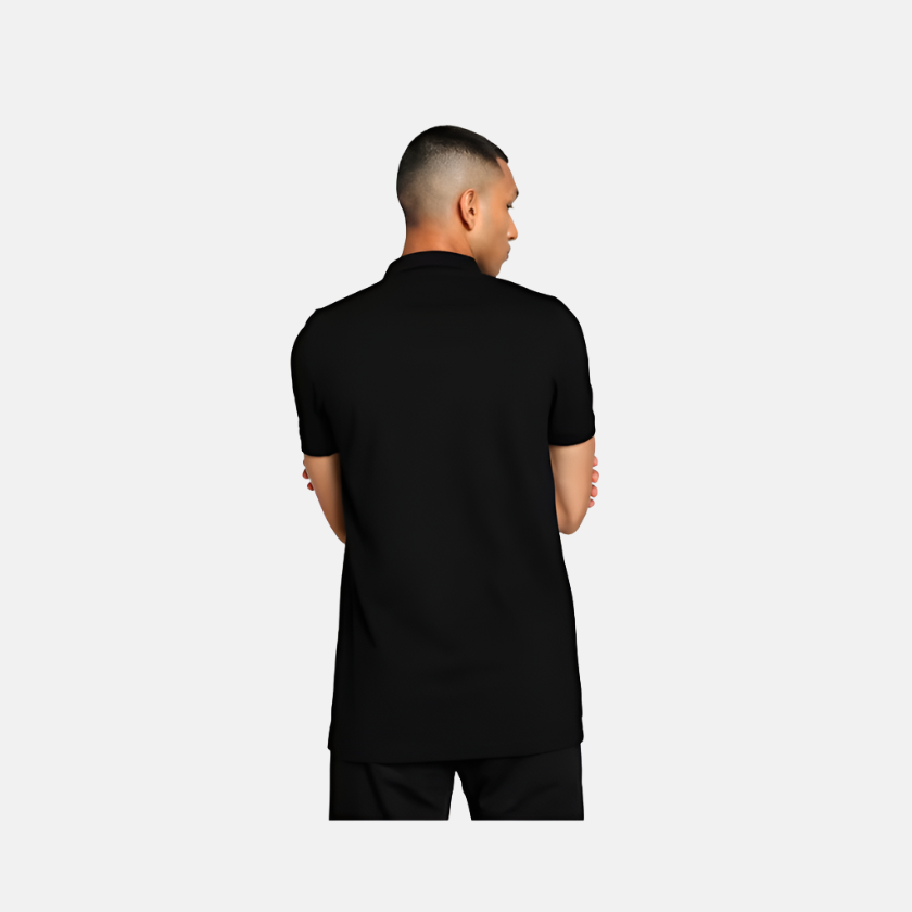 Puma Jacquard Collar Slim Fit Polo T-shirt -Black