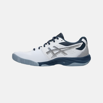 Asics Blade FF Men's Badminton Shoes -White/Vintage Indigo