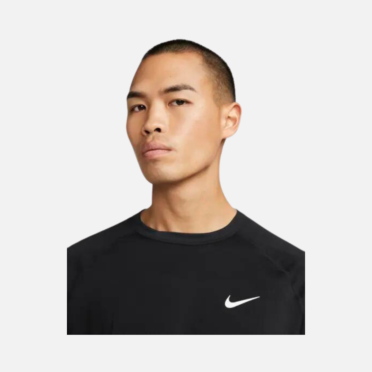 Nike Dri-FIT Ready Men's Short-Sleeve Fitness Top -Black/Cool Grey/White