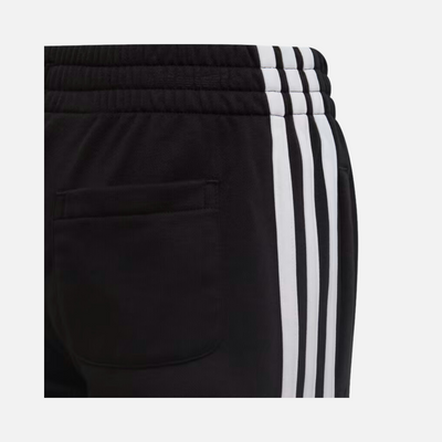 Adidas Essentials 3 Stripes Kids Unisex Pants (3-8 Years) -Black/White
