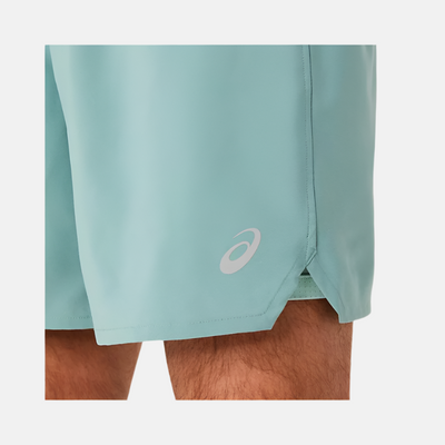 Asics Road 2in1 7inch Men's Running Shorts - Celadon/Light Celadon