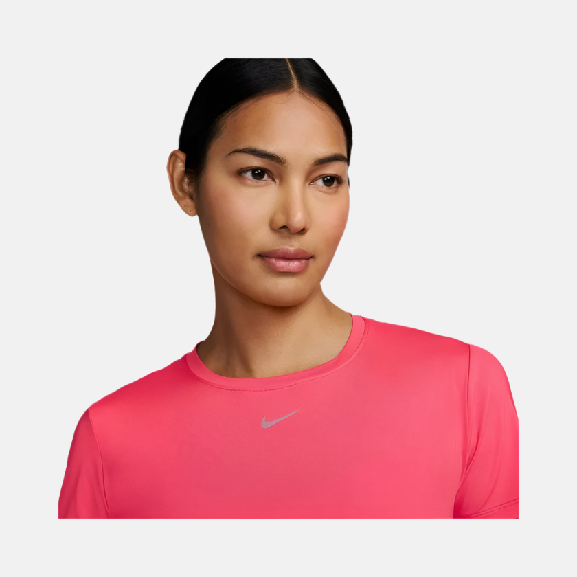 Nike Women's Nike Dri-Fit One Classic T-Shirt -Aster Pink/Black