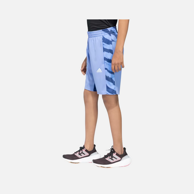 Adidas Boy Camo Graphic CB Kids Shorts (8-16 Year) -Blue Fusion