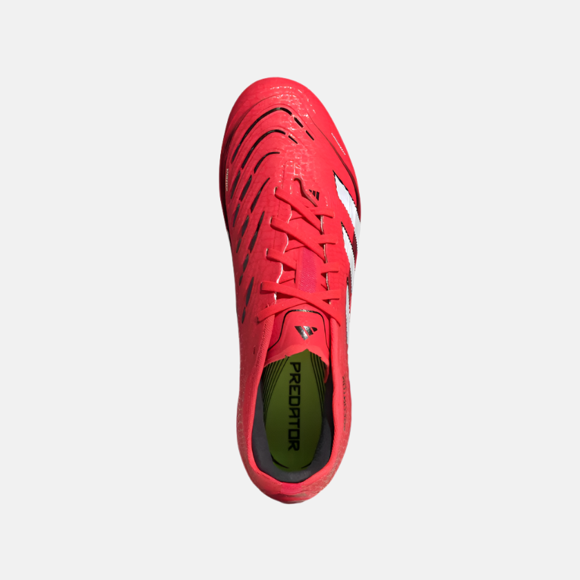 Adidas Predator Pro Firm Ground Unisex Football Shoes -Lucid Red/Cloud White/Core Black