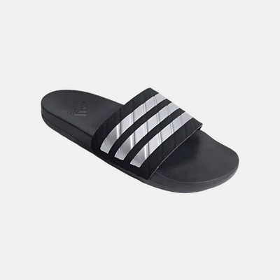 Adidas Acteve Comfort On Unisex Slide -Core Black/Silver Metallic