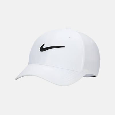 Nike Dri-FIT Club Structured Swoosh Cap -White/Black