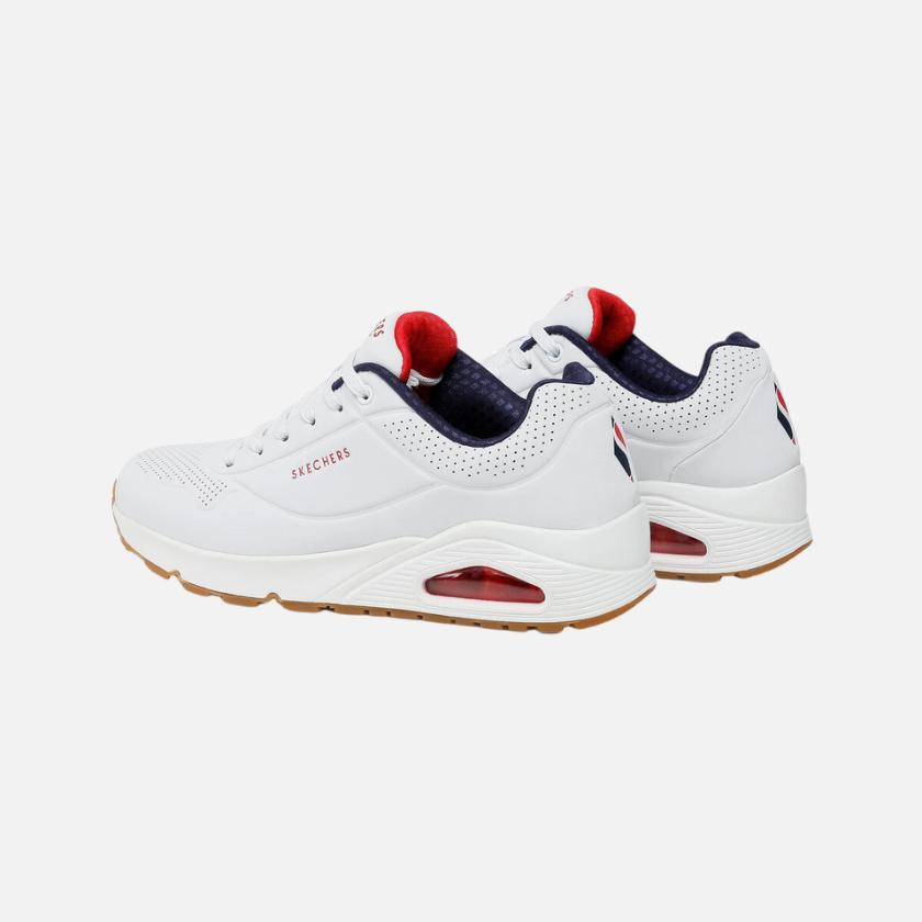 Skechers Uno Stand On Air Men's Lifestyle Shoes -White/Navy/Red