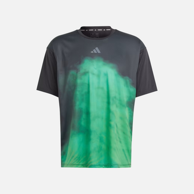 Adidas Berlin Unisex Running T-shirt -Black / Vivid Green