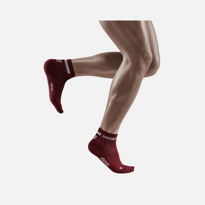 Cep The Run 4.0 Low Cut Men's Socks -Dark Red