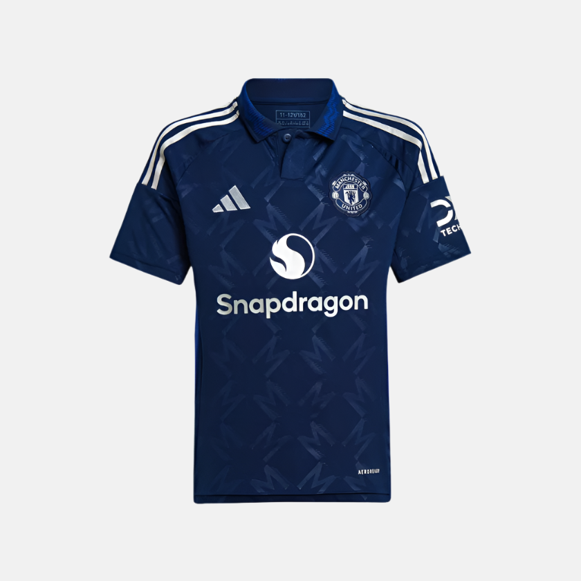 Adidas Manchester United 24/25 Away Kids Unisex Football Jersey (7-16Year)-Night Indigo