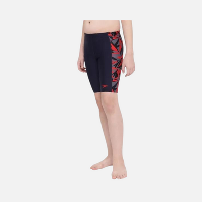 Speedo Sports Logo Panel Jammer -True Navy/Fed Red/Dove Grey