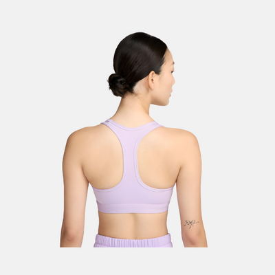 Nike Swoosh Medium-Support Women's Padded Sports Bra - Violet Mist/White