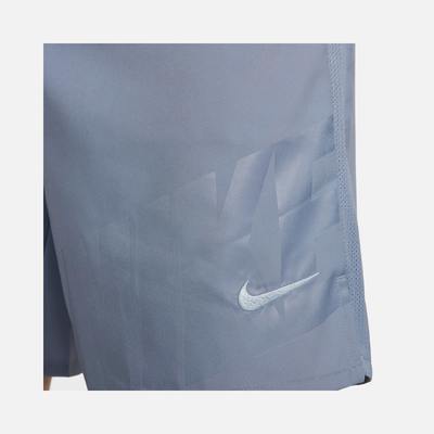 Nike Challenger Men's Dri-FIT 23cm (approx.) Unlined Running Shorts -Ashen Slate/Light Armoury Blue/Black/Light Armoury Blue